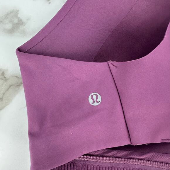 Lululemon Air Support Bra Womens Solid Purple Crossback Adjustable 36DD - Picture 4 of 8